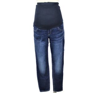 a:glow Maternity Jeans Jeggings Stretchy Denim Dark Wash Women's Size 10